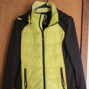 Halifax Traders Puffer Jacket Yellow and Black Medium